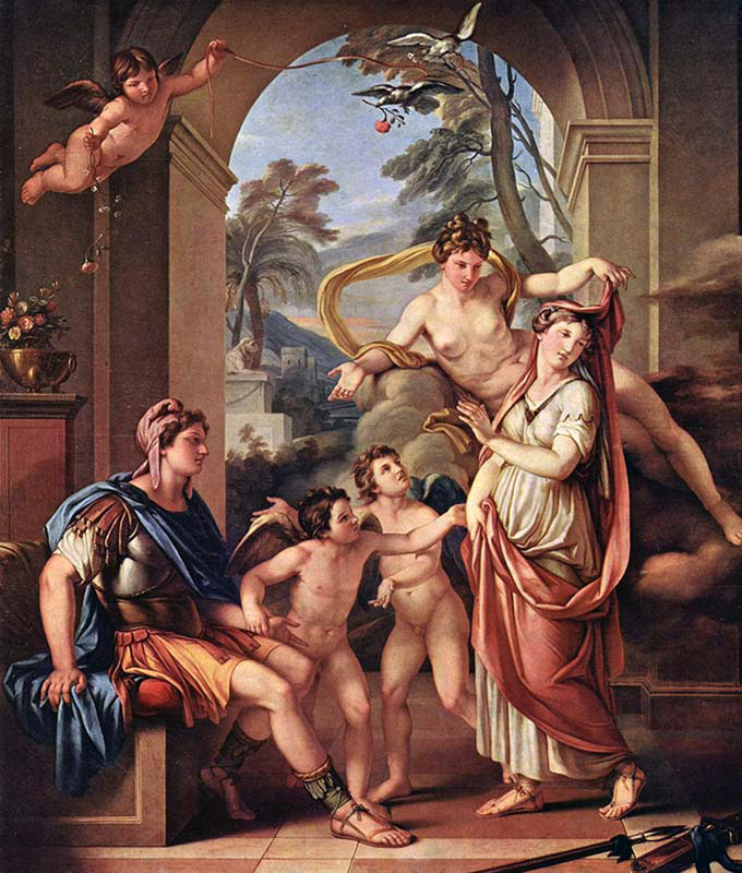 Venus giving Helen to Paris as his Wife
